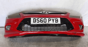 Zderzak przód przedni hyundai I30 i 1 drugi lift 2 fl ja czerwony halogeny 1