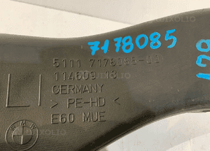 BMW E60 Kanał powietrza hamulca L 7178085 - 0129 3