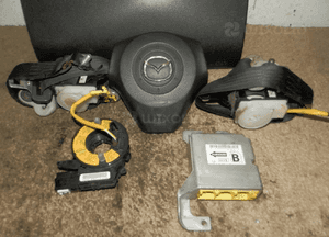 Zestaw Poduszka Poduszki AIRBAG Zaślepka Pasy Sensor Taśma Mazda V 5 I CR Europa 2