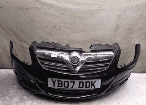 Zderzak przód przedni opel corsa d Z20R czarny halogeny 1