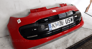 Zderzak przód przedni peugeot 107 citroen C1 kkn czerwony 2