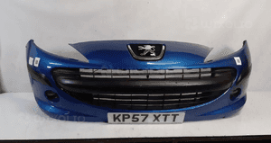 Zderzak przód przedni do peugeot 207 kmf niebeiski halogeny 1