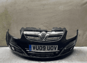 Zderzak przód przedni opel corsa d Z20R czarny halogeny 1