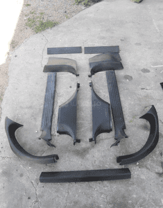 MERCEDES R 251 osłony plastiki progi