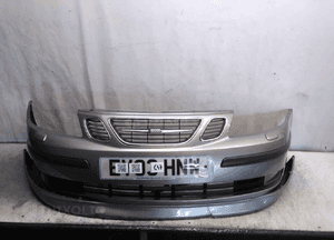 Zderzak przód przedni do saab 93 9-3 szary spryskiwacze lamp xenon halogeny 1