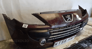 Zderzak przód przedni peugeot 307 lift fl kkcd bordo wiśnia halogeny 2