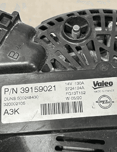 ALTERNATOR OPEL ASTRA K V 5 1.5 CDTI 39159021 ORG 3