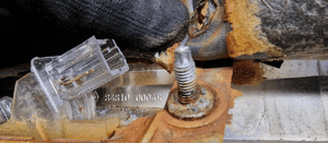 Blenda klapy bagażnika mikrostyk podświetlenie Renault Laguna III 8200076256 848100004 8