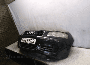 / KOMPLETNY PRZÓD, ZDERZAK PRZÓD, PAS PRZEDNI, ĆWIARTKI, FARTUCHY PODŁUŻNICE AUDI A3 8P 2.0 TDI LAMPY LZ9W CZARNY 2