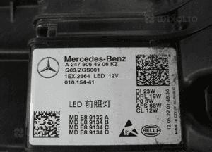 Mercedes gla ii W247 247 bdb multibeam lampa przednia lewa przód 14