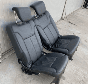 mercedes gl x164 kanapa tył siedzisko fotel trzeciego rzędu czarna skora składany silnik fotela stelaż 2