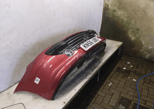 Zderzak przód przedni do peugeot 307 lift fl halogeny chrom ekqd bordowy 4