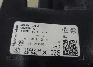 LAMPA PRZÓD LEWA Skoda Kodiaq LIFT 22- 566941035A 566 9