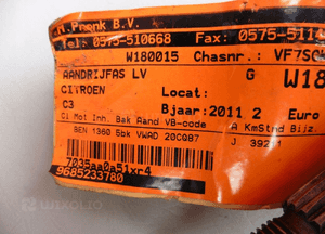 Półoś lewa Citroen C3 II DS3 1,1 1,4 08-16r 5