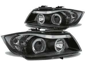 Lampy Reflektory BMW E90/E91 05-08 Ringi Soczewki 1