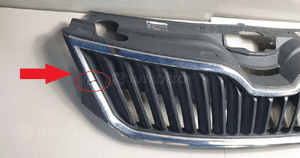 Skoda rapid atrapa gril zderzaka przód 5JA853668 2
