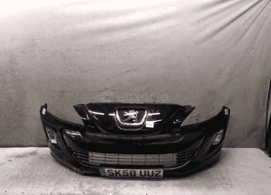 Zderzak przód przedni do peugeot 308 ktvd ktv czarny halogeny 1