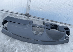 mercedes cl 215 konsola skóra kokpit skórzana szyta nicią 6