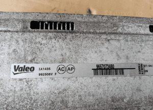 Intercooler chłodnica intercoolera Citroen C5 III 2.0 HDI 9657073480 3