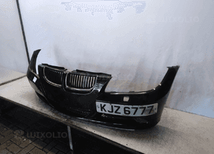 Zderzak przód przedni do bmw serii 3 seria 3 E90 xenon spryski schwarz ii czarny halogeny 4