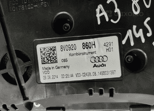 Licznik audi A3 8V 1.6 tdi 8V0920860H 2012-2016 europa 9
