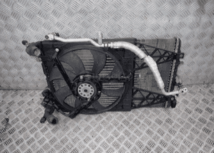 KOMPLET CHŁODNIC WENTYLATOR SEAT IBIZA III 6Q0121253Q 6Q0121207L 6Q0820411H RADOM 4