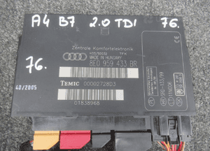 SKRZYNKA MODUŁ KOMFORTU STEROWNIK AUDI A4 B7 8E0959433BR 2004-2008 2