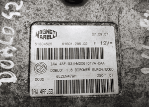 KOMPUTER STEROWNIK SILNIKA FIAT DOBLO I 1.6 16V CNG 51804525 2005-2009 LIFT 4