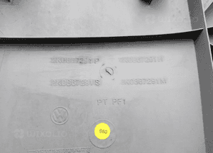 Osłona poszycie słupka lewa VW Caddy III 2K0867291P 5