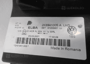 Lampa przód przednia prawa lewa vw caddy iv 4 2K8 2020- 27