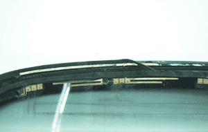 Szyba tylna podgrzewana 01R org mercedes cl W215 uszkodzona uszczelka 9