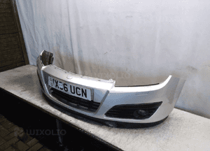 ^ ZDERZAK PRZÓD PRZEDNI OPEL ASTRA H 3 III Z157 SREBRNY HALOGENY 3