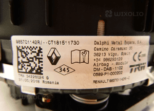 DACIA DUSTER SANDERO LOGAN 17- PODUSZKA AIRBAG KIE 11