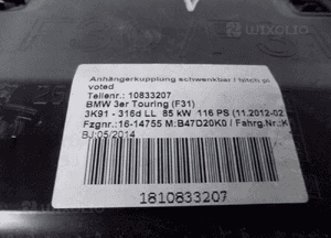 BMW 3 F30 F31 Hak Holowniczy Elektryczny - 4589 7