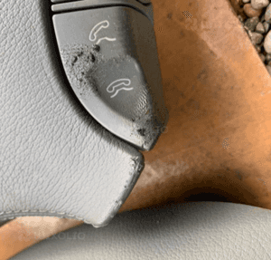 MERCEDES s 220 cl 215 poduszka air bag kierowcy szara czarna klawisze 6