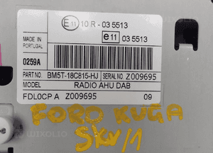 Radio ford kuga  BM5T-18C815-HJ 4