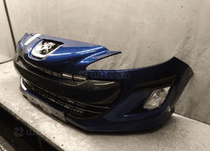 Zderzak przód przedni peugeot 308 kpld granat granatowy halogeny 2