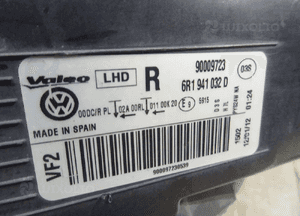 Vw polo 2008-2012 lampa przód prawa xenon led 6R1941032D 6