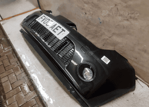 Zderzak przód przedni nissan micra K12 lift fl KY5G szary grafitowy halogeny 3