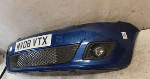 Zderzak przód przedni do ford fiesta MK6 vi lift fl halogeny niebieski szpachel ! 3