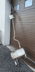 Tłumik środkowy końcowy wydech rura BMW E90 3.0D 7793237 7796011 2