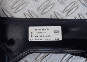Mechanizm szyby nissan qashqai J11 80701 4EA0D radom 3