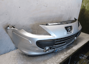 Zderzak przód przedni peugeot 307 lift fl ezrc srebrny uszkodzony ! 5
