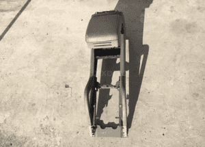 porsche cayenne 2005r szara skóra podłokietnik schowek szary 3