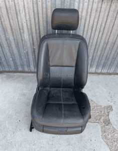 MERCEDES s 221 fotel PRAWY  przedni czarny skórzany grzany poduszka szyna zagłówek 7
