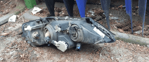 Przod przednia lampa lewa opel astra g 3