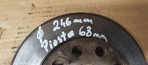 Tarcze hamulcowe tył tylne klocki Audi A4 B6 245mm 8
