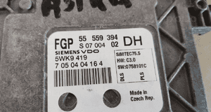 KOMPUTER OPEL ASTRA H 1.6 16V ORYGINAŁ 55559394 ORYGINAŁ 5