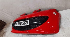 Peugeot 107 C1 zderzak przód przedni kkn czerwony 3