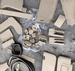 mercedes ml gl 164 uszczelki plastiki beżowe beż osłona słupek 9